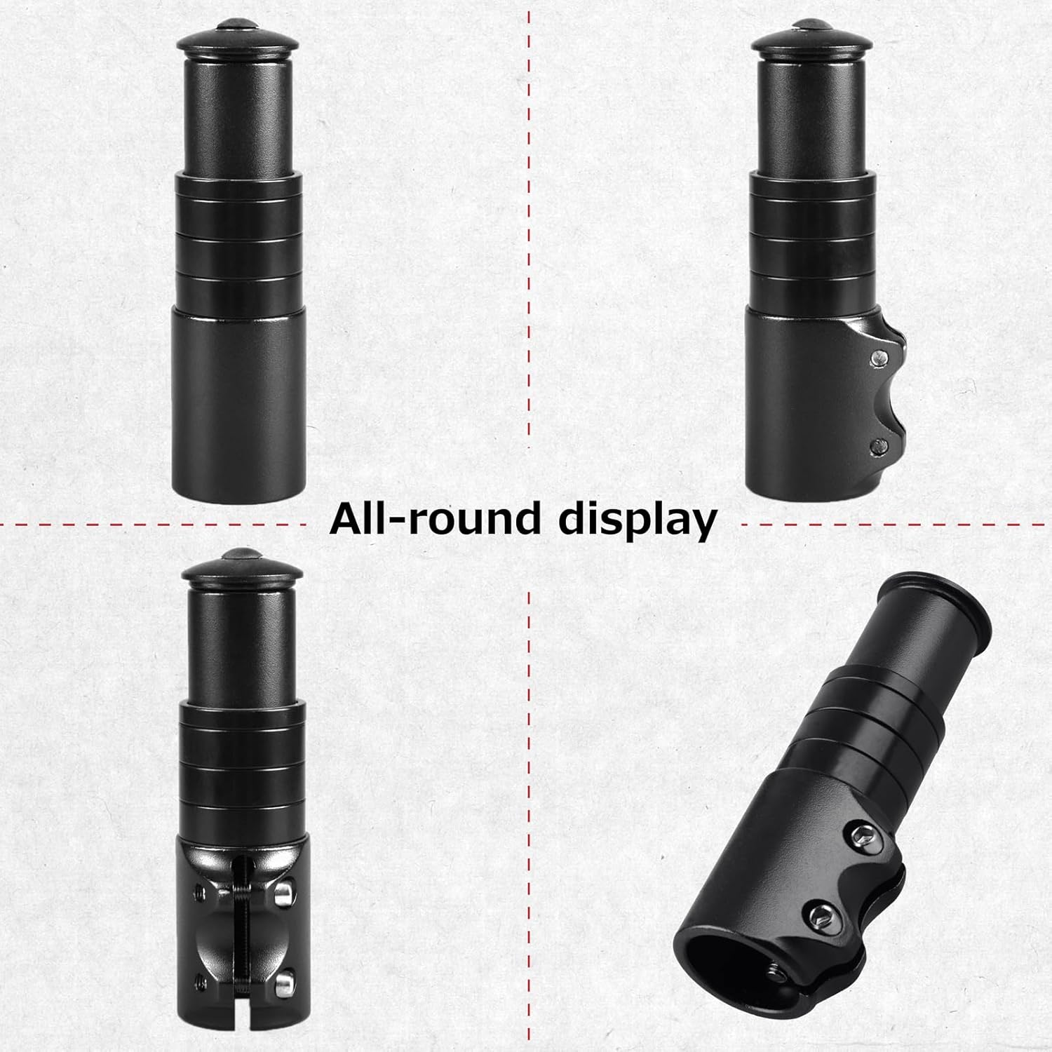 Azarxis Bike Bicycle Fork Stem Extender Bicycle Handlebar Riser Adaptor MTB - Image 6