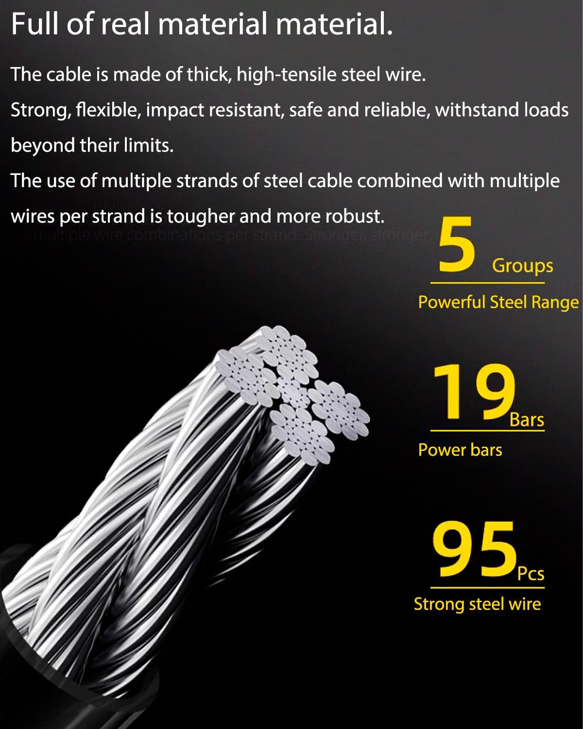 Bike Lock Resettable Combination Cable Lock for Bicycle, Scooter and Kids Bike - Image 3
