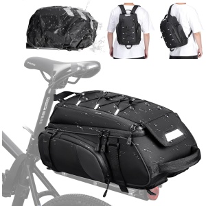 RAINSMORE Bike Bags for Bicycle Rear Rack 15L Waterproof Bike Ebike Trunk