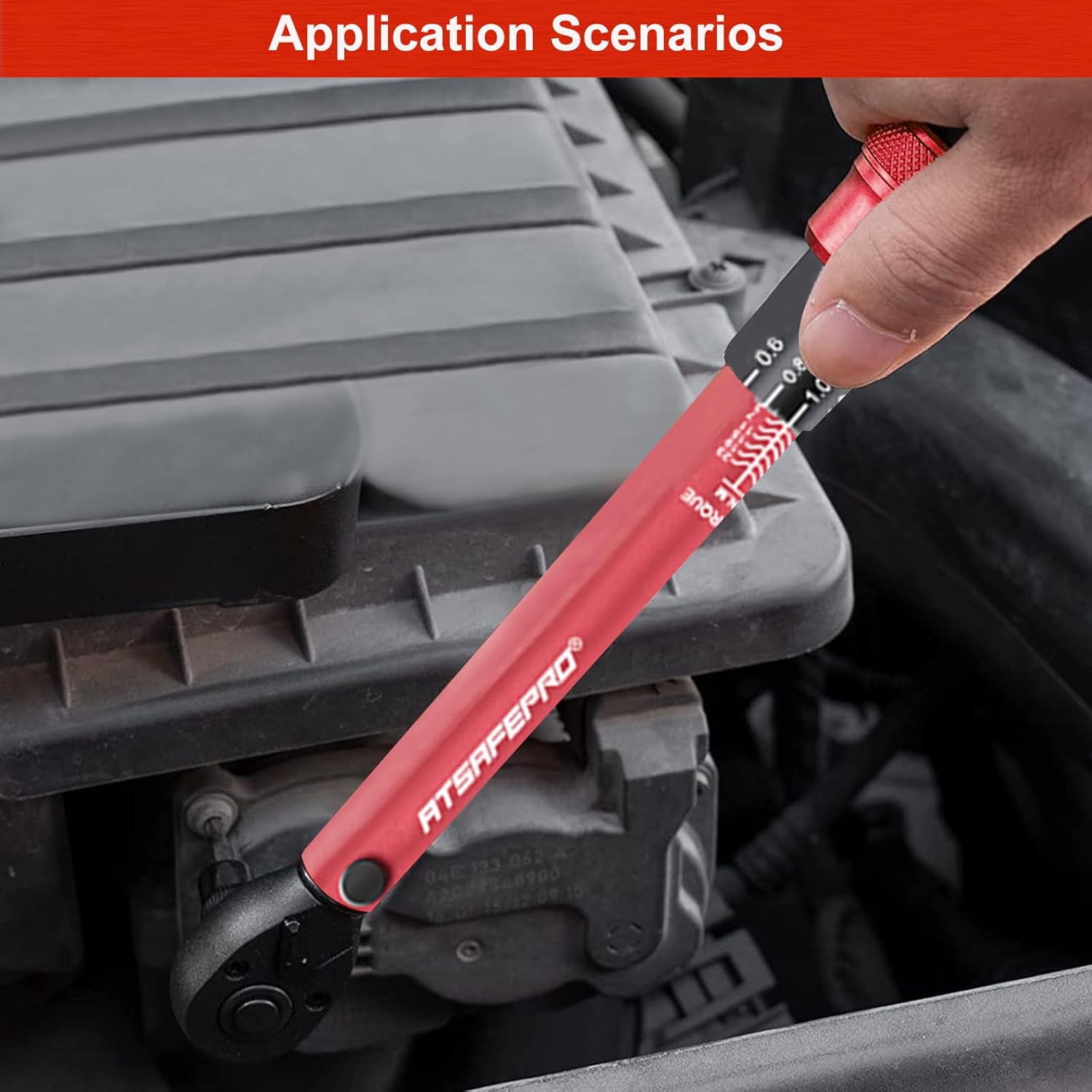 ATsafepro 1/4 Inch Drive Click Torque Wrench,3-25 Nm/26.6-221.3 in.lb Small Bike - Image 6