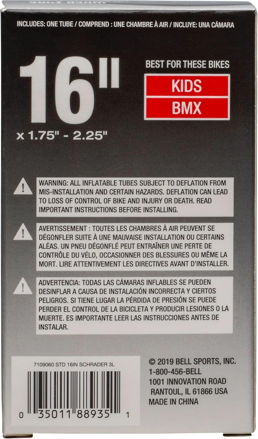 Bell Sports 1002628 Universal Bicycle Tube - Image 2