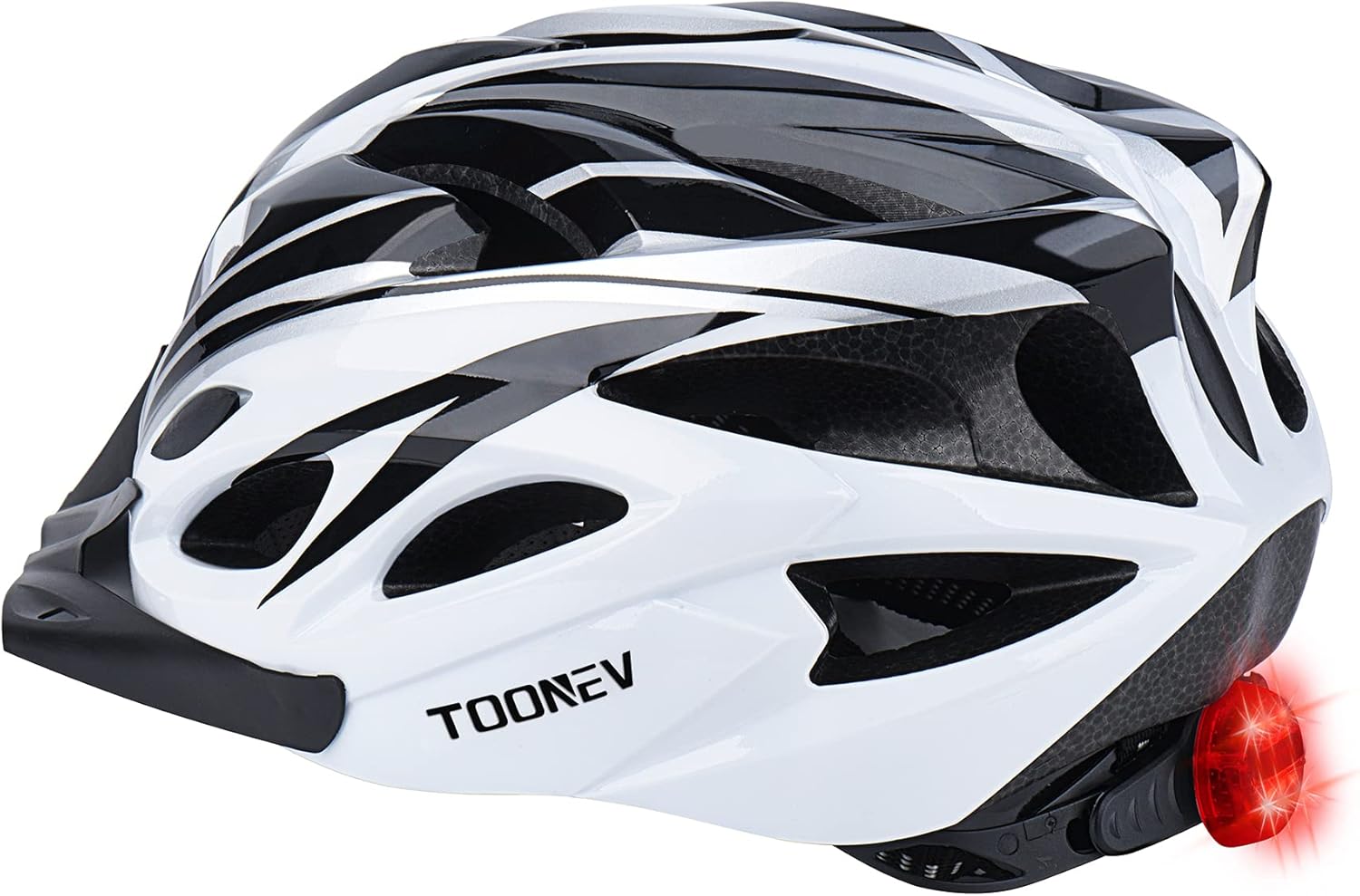 Adult Bike Helmet with Safety LED Light,Lightweight Integrally Sport Mountain