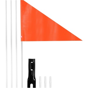 Anley 6Ft Bike Safety Flag with Fiberglass Pole & Mounting Bracket
