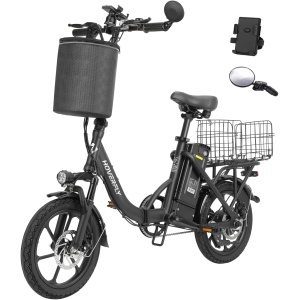 HOVERFLY H3 16" Electric Bike, Max 28Miles Range(Pedal-Assist) Folding E-Bike