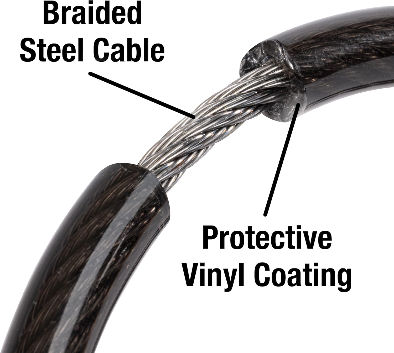 Master Lock Bike Lock Cable with Combination Black, 8143D - Image 3