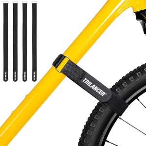 Bike Rack Straps, 4-Pack Trilancer Adjustable Bike Wheel Stabilizer Strap