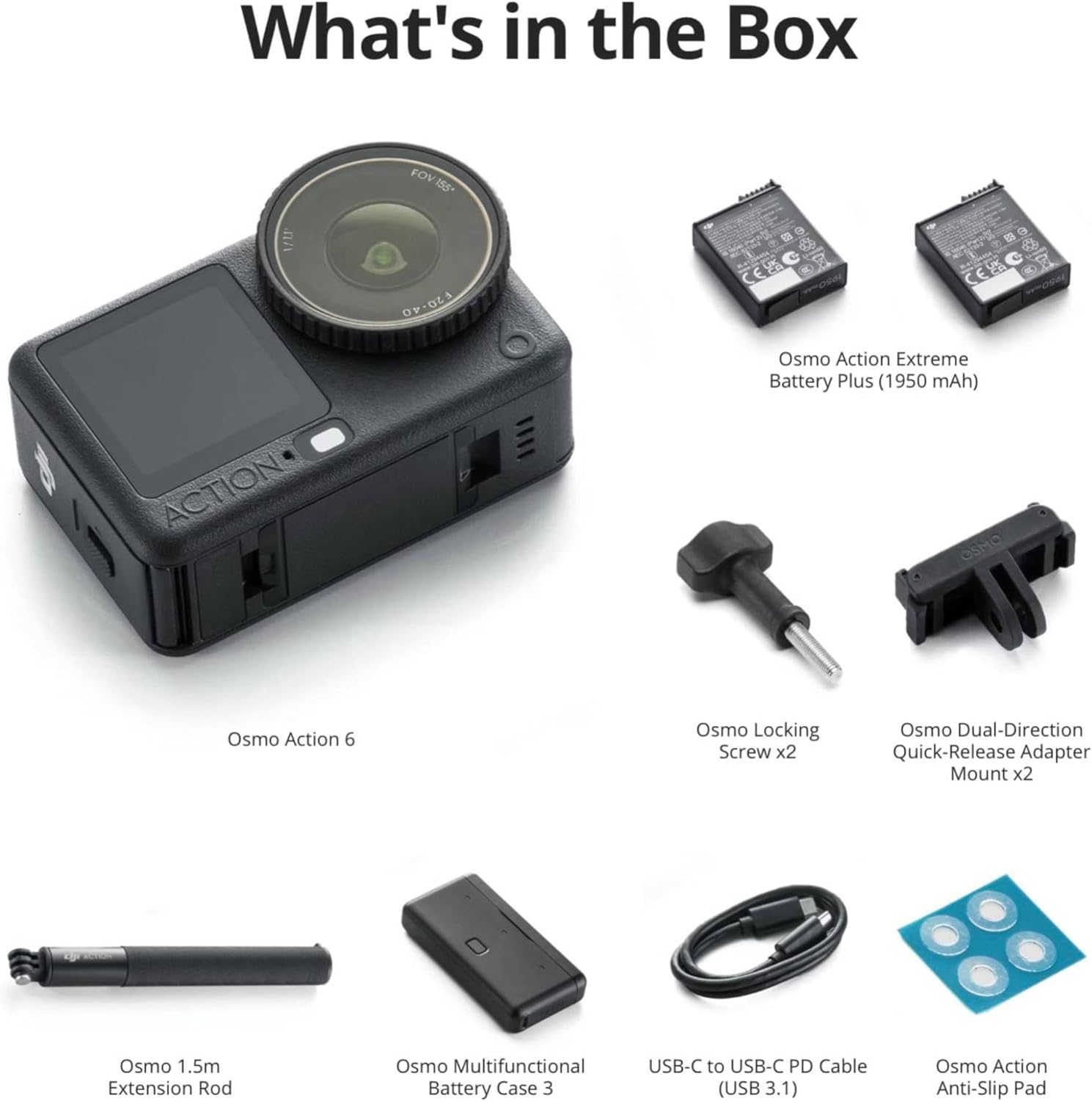 DJI Osmo Action 6 Enhanced Combo, Action Camera with 1/1.1″ Square Sensor - Image 9