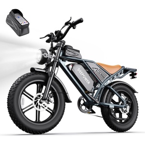 DEEPOWER QS7 Electric Bike for Adults, 2000W Peak Power 28MPH E-Bike