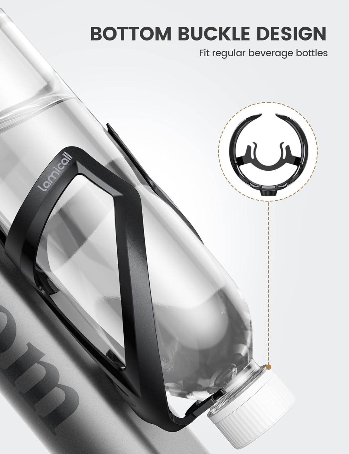 Lamicall Bike Water Bottle Holder - 1.2 Oz Ultralight & Sturdy Bike Cup Holder - Image 5
