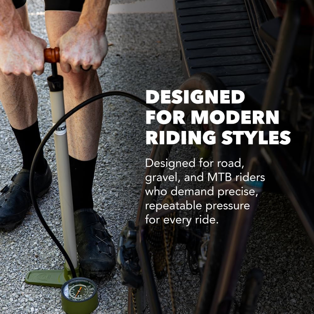 SILCA Terra Bike Floor Pump with Gauge – High Pressure Bicycle Pump - Image 6