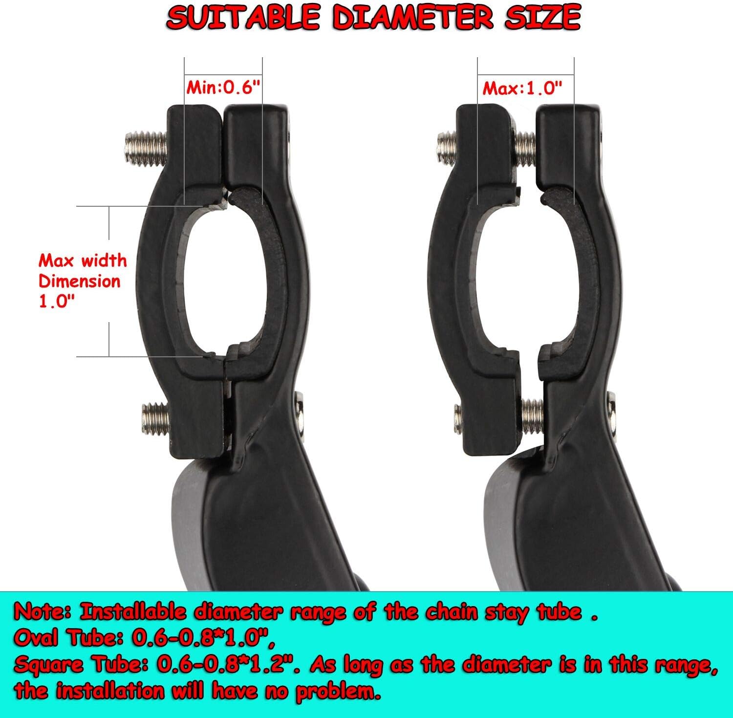 Bike Kickstand Adjustable Aluminum Alloy Bicycle Side Stand Bicycle Kickstand - Image 4
