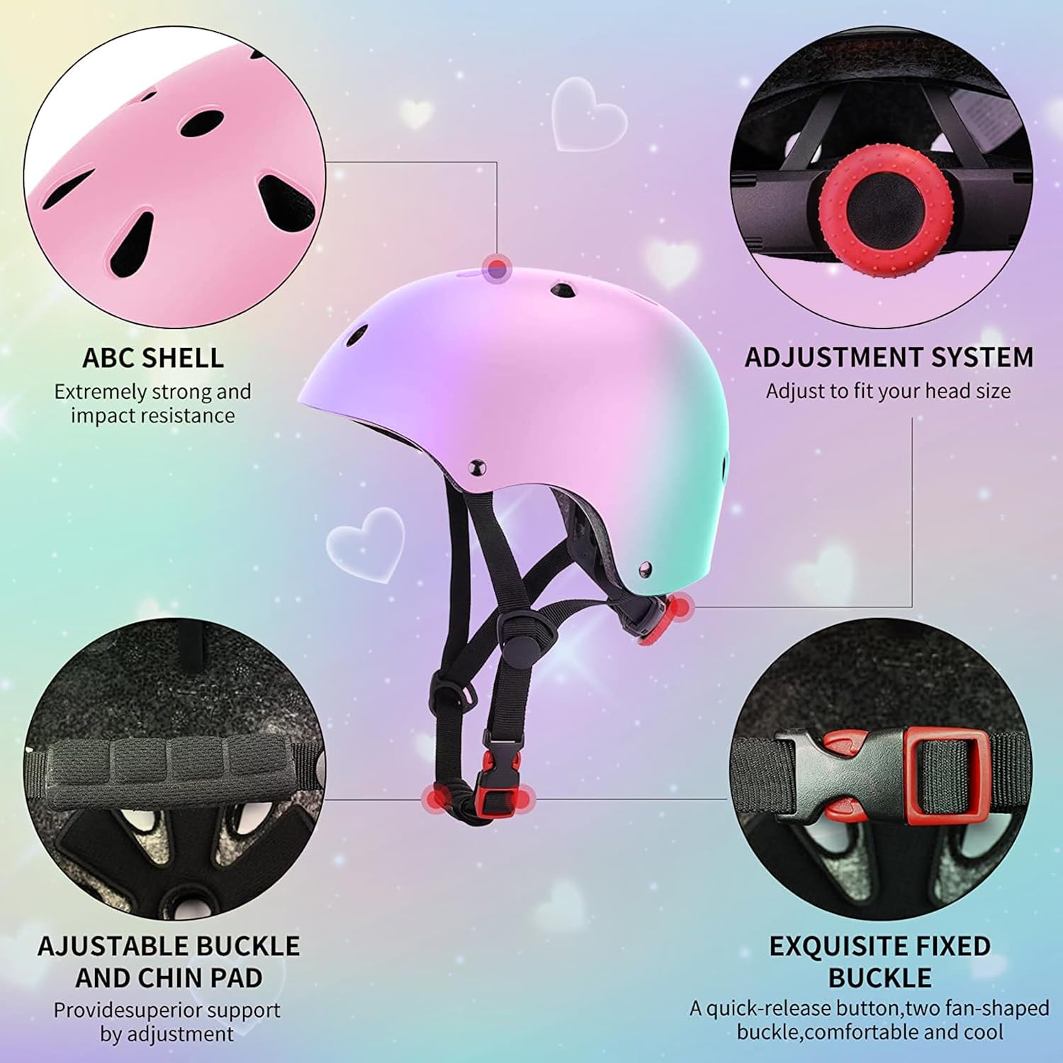Kids Bike Helmet for 3-5-8-14 Ages Girls and Boys, Ventilation and Impact - Image 3