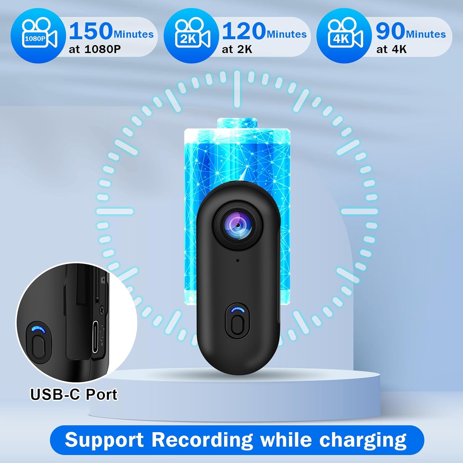 i3 4K Thumb Action Camera, Tiny Size, Mount Anywhere, Small Body Camera - Image 7