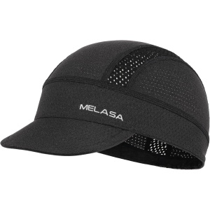 MELASA Cycling Cap, Cooling Skull Cap Helmet Liner with Sun Visor, Sun