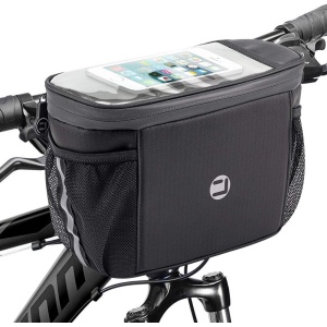WOTOW Bike Handlebar Insulated Bag, Bike Front Phone Bag Cooler Storage Pouch