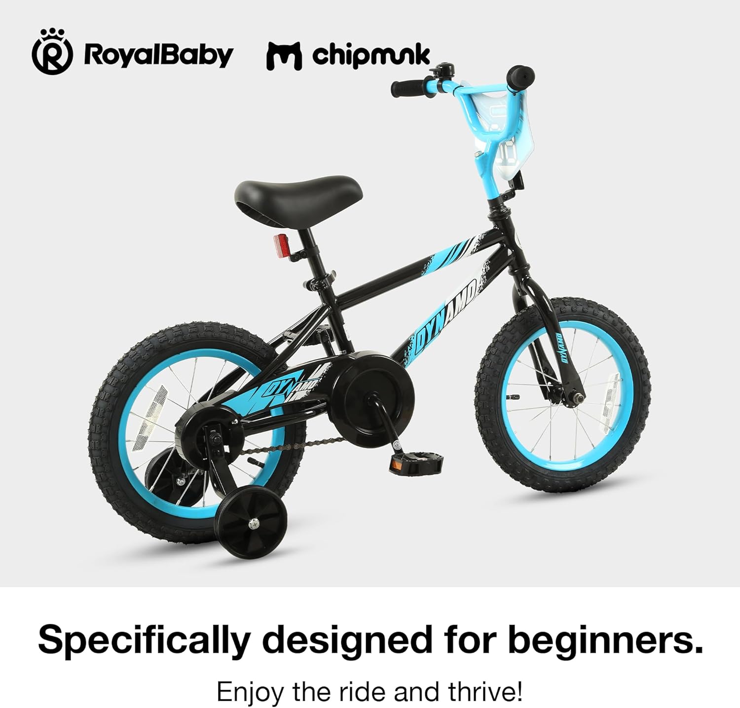Chipmunk Kids Bike 12 14 16 18 Inch Bicycle with Training Wheels Beginners Boys - Image 3