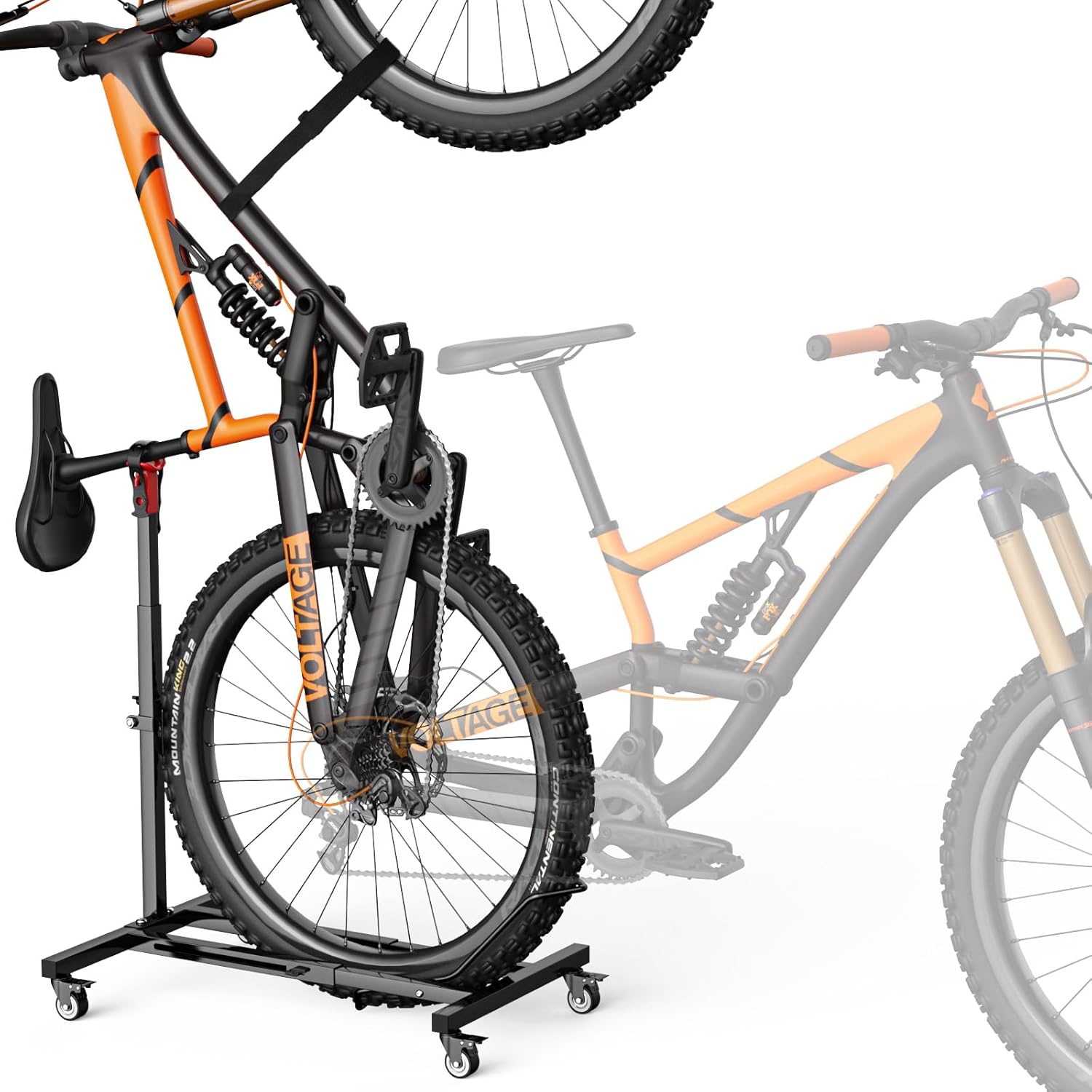 Housolution Vertical Bike Stand with Wheels up to 29", Adjustable Height, No