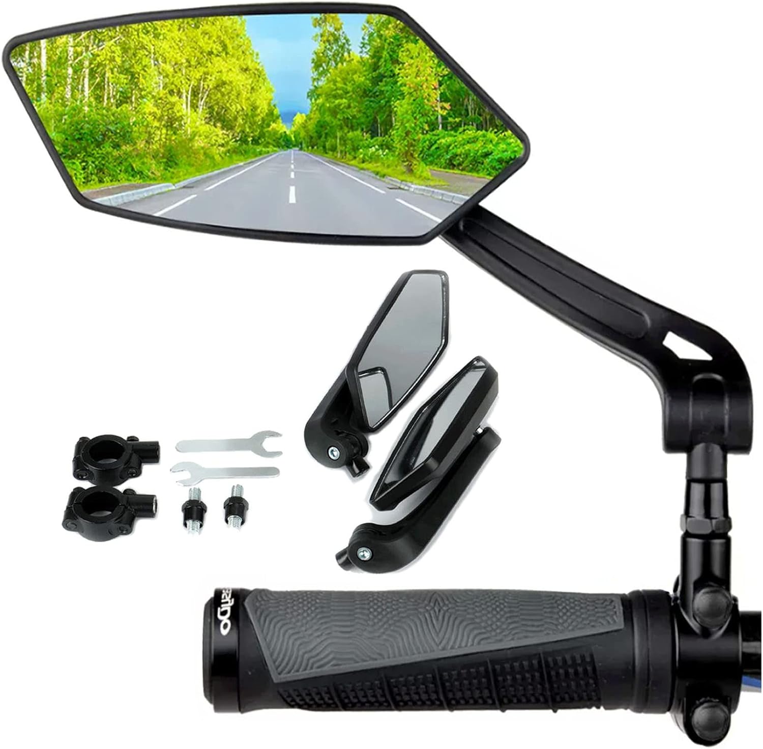 Bike Mirror 1Pair NEW Handlebar Bicycle Mirror, HD 360° Adjustable Wide Angle