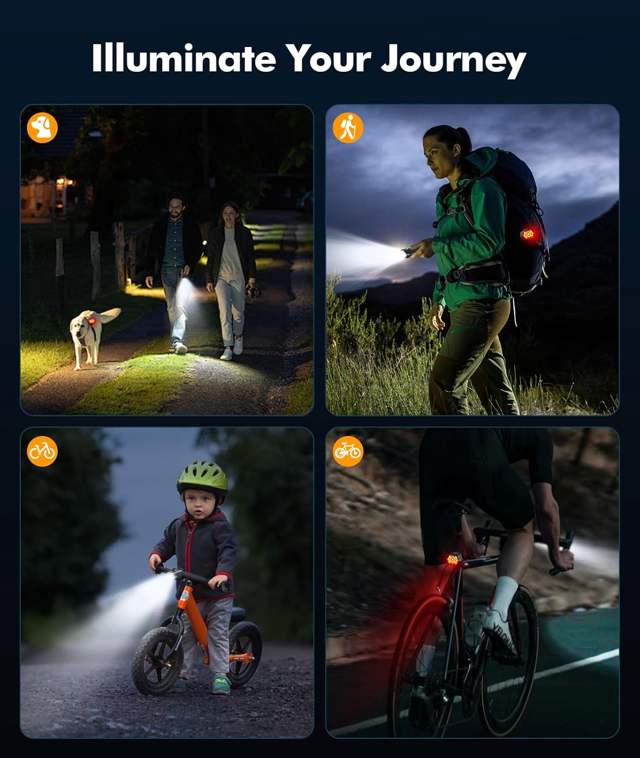 Zewdov High Lumen Super Bright Bike Lights for Night Riding, Adjustable Modes - Image 7