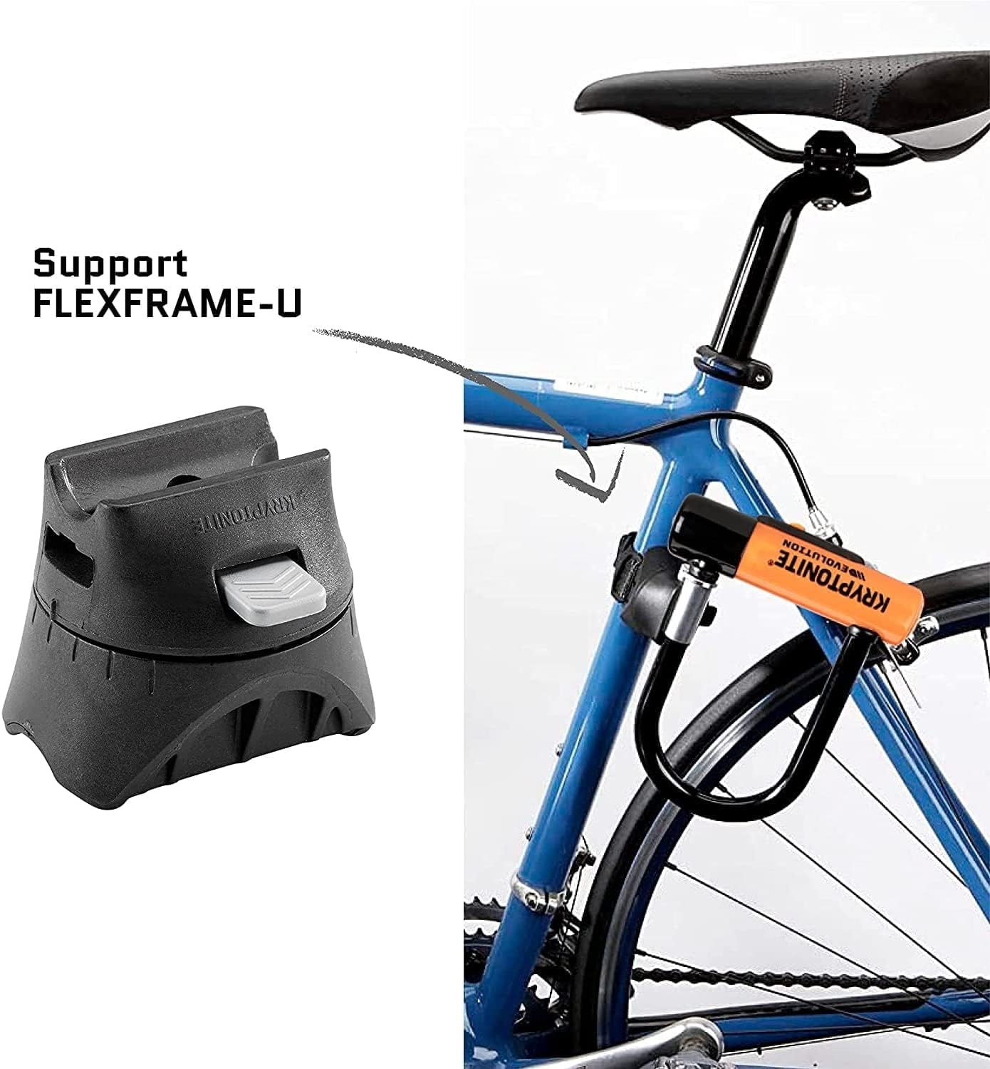 Kryptonite Evolution Mini-7 Bike U-Lock with 4 ft Security Cable - 7mm Max - Image 5