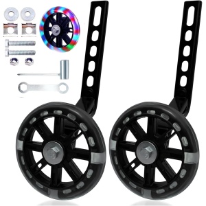 DDJKCZ Training Wheels Flash Mute Big Wheel Compatible for 12 14 16 18 20 inch