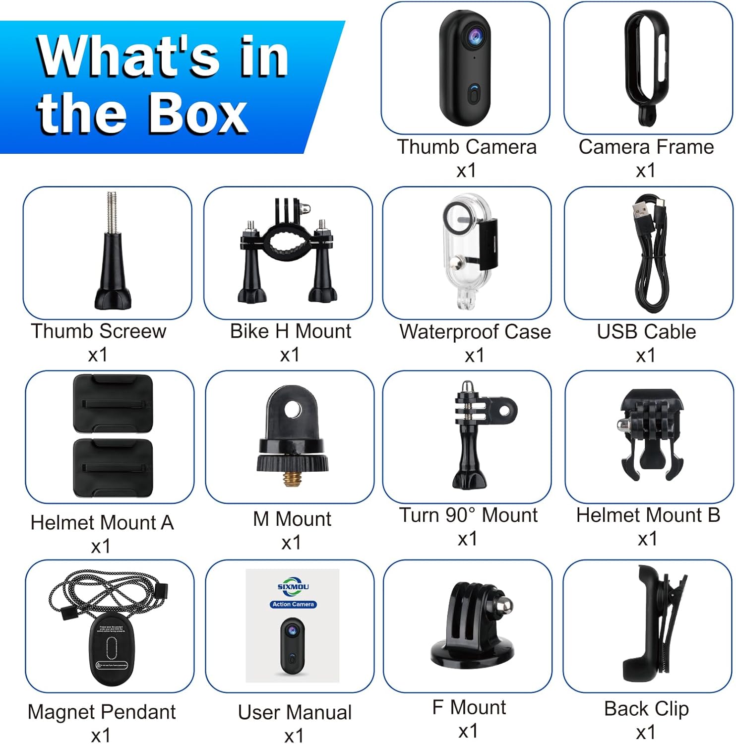 i3 4K Thumb Action Camera, Tiny Size, Mount Anywhere, Small Body Camera - Image 9