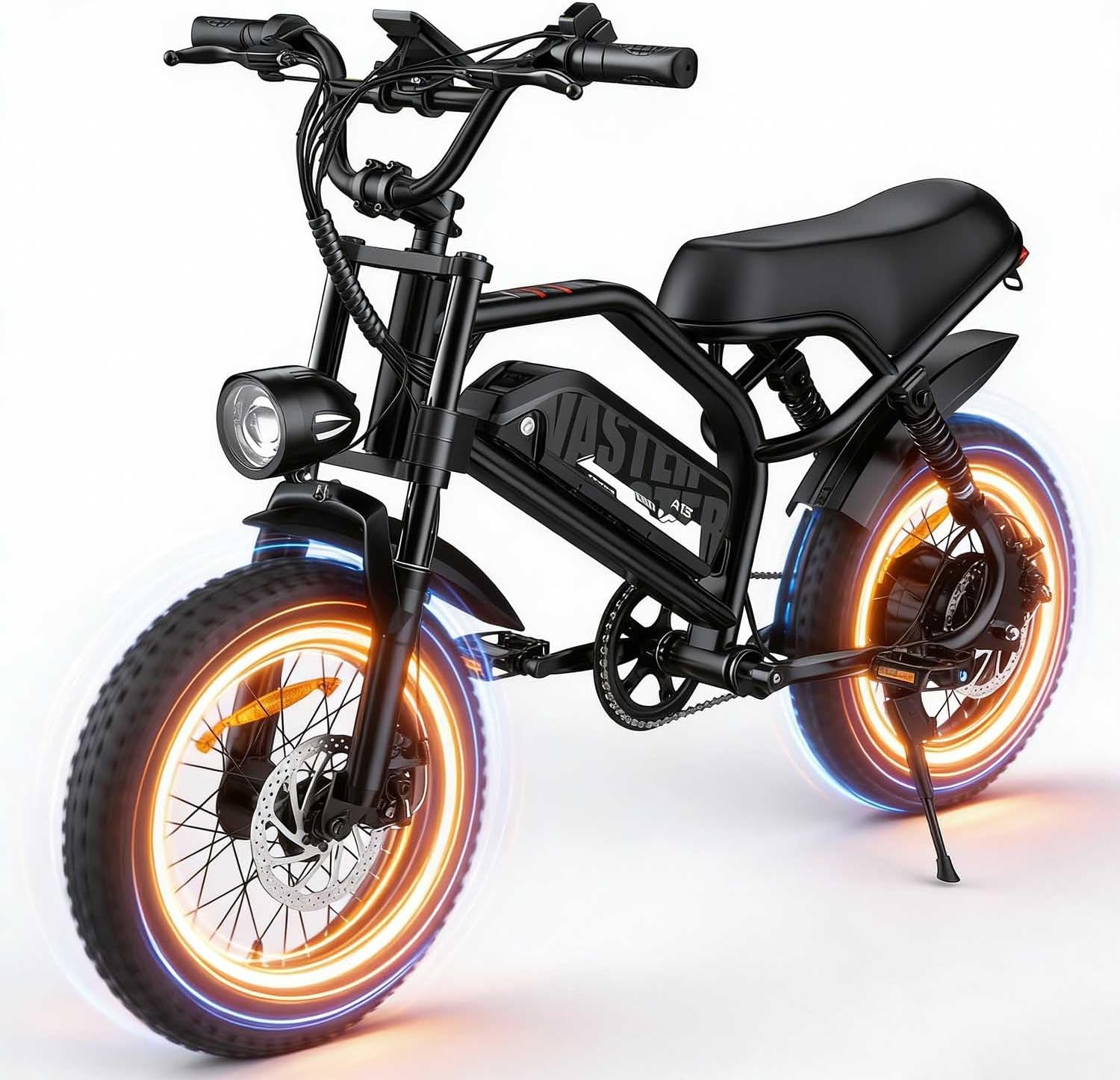 AVDLBIKE Electric Bike, 16'' Fat Tire E-Bike for Teens/Adults, 500W Small E-Bike