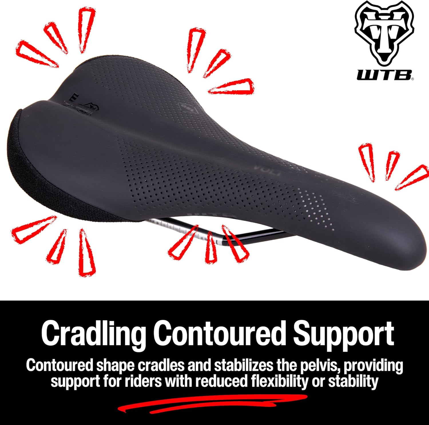 WTB Volt Mountain Bike Saddle, Gel, Black, Unisex-Adults - Image 4