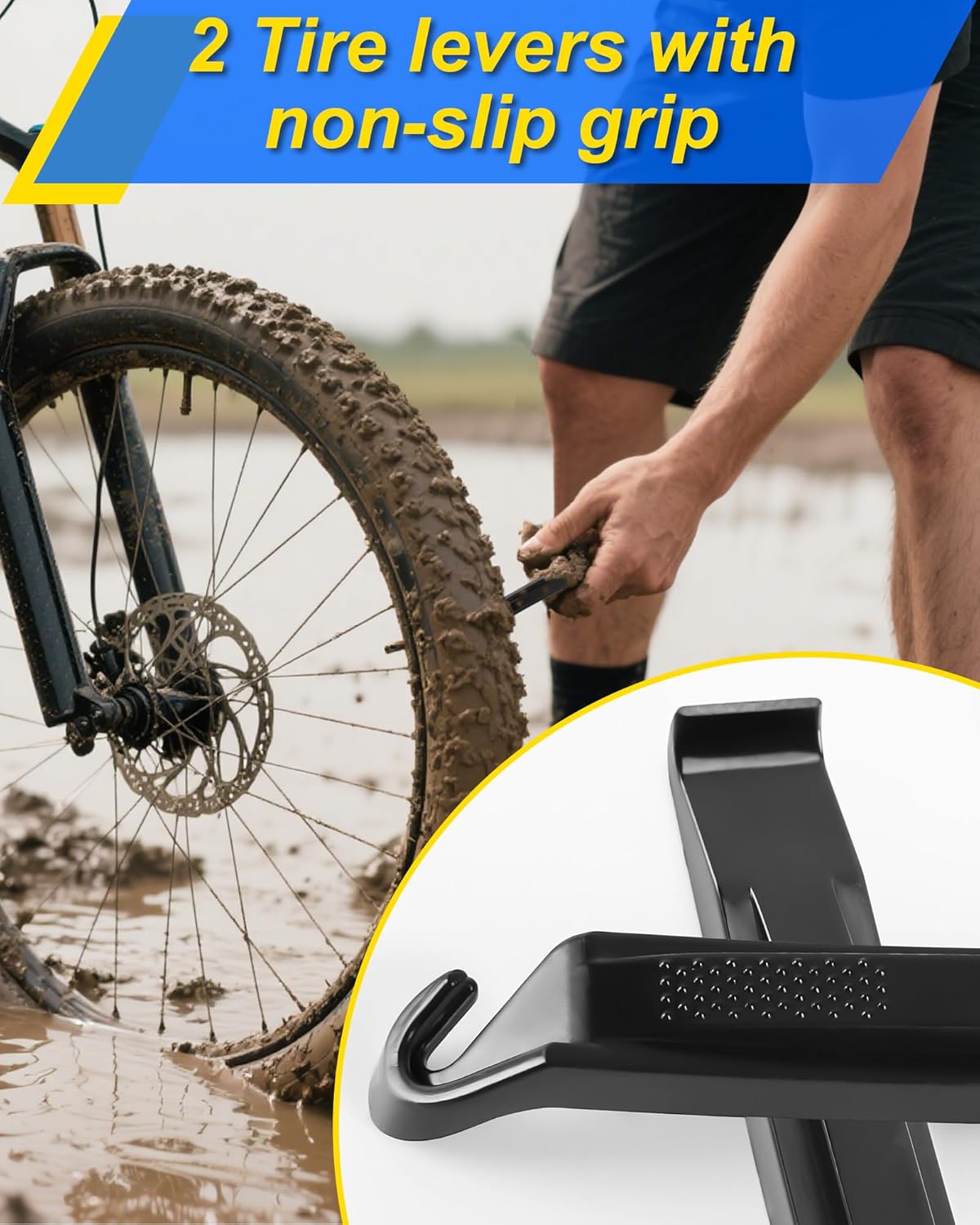 Bike Tire Repair Kit, Bicycle Inner Tube Patch Kit – Portable Case for Bicycle - Image 4