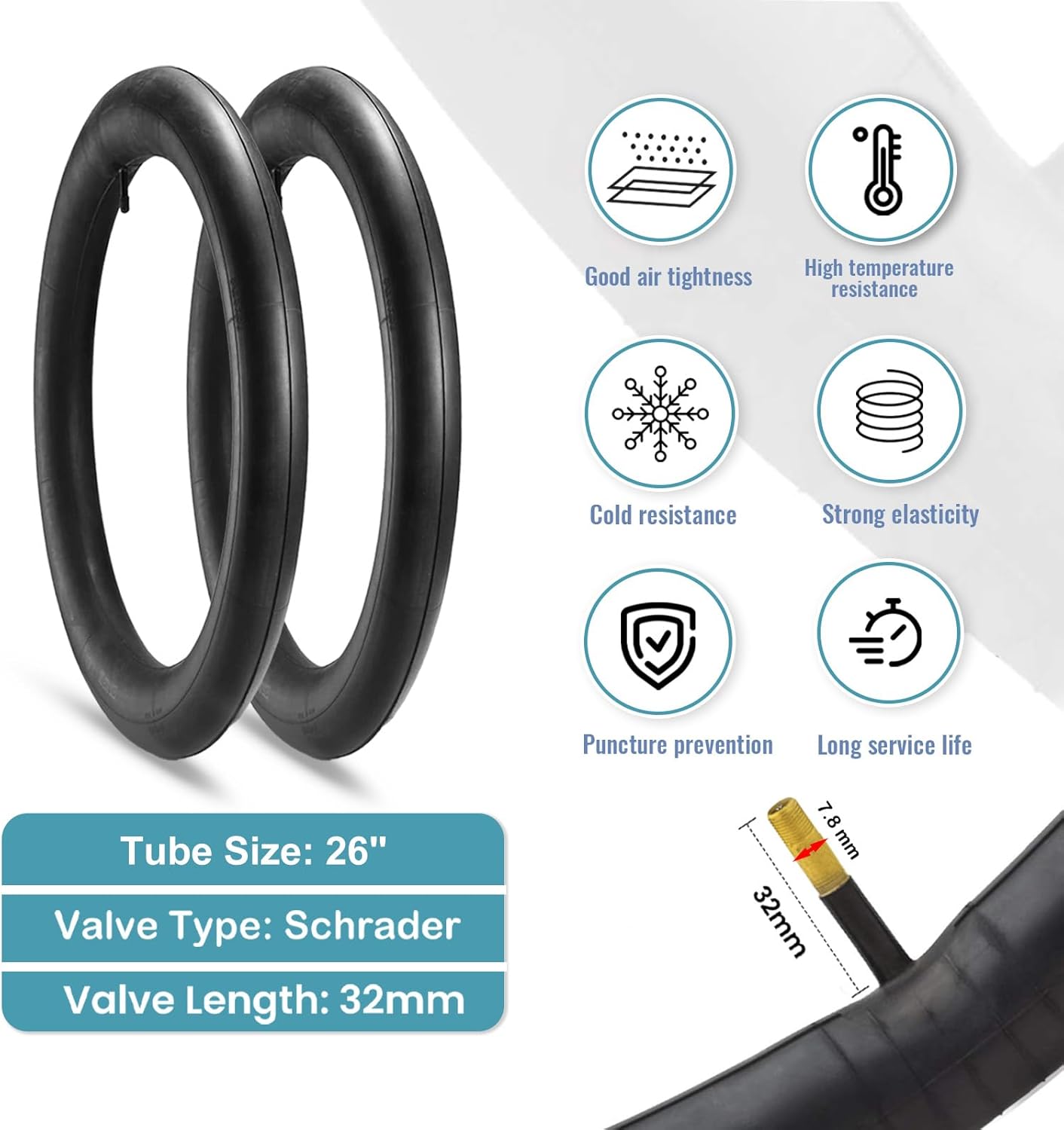 Hycline 2-Pack Mountain Bike Tires Set: 20/24/26/27.5-inch Folding Replacement - Image 5