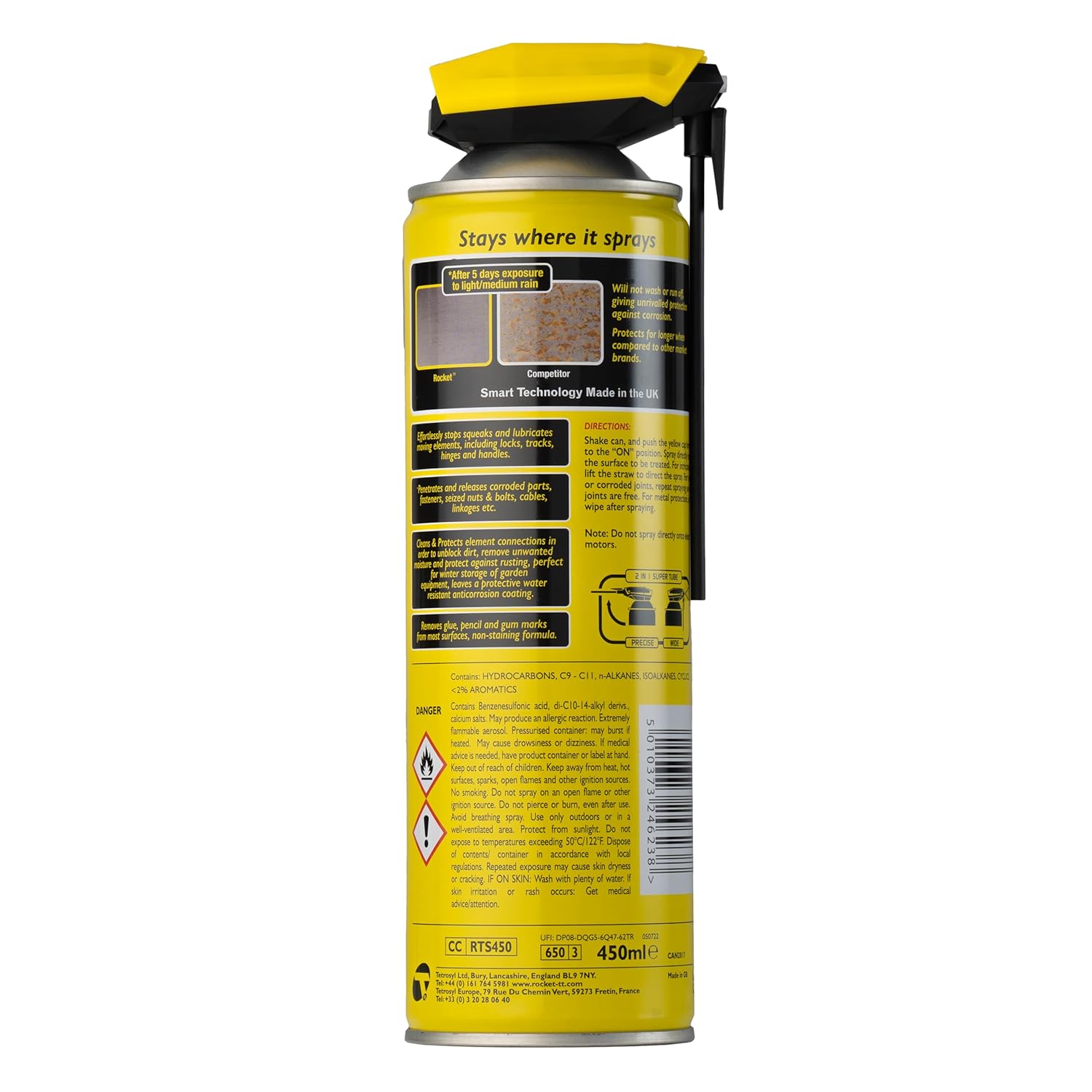 Multi-Purpose Lubricant Spray, 15.2 Fl Oz - Penetrating Oil & Anti-Corrosion - Image 2