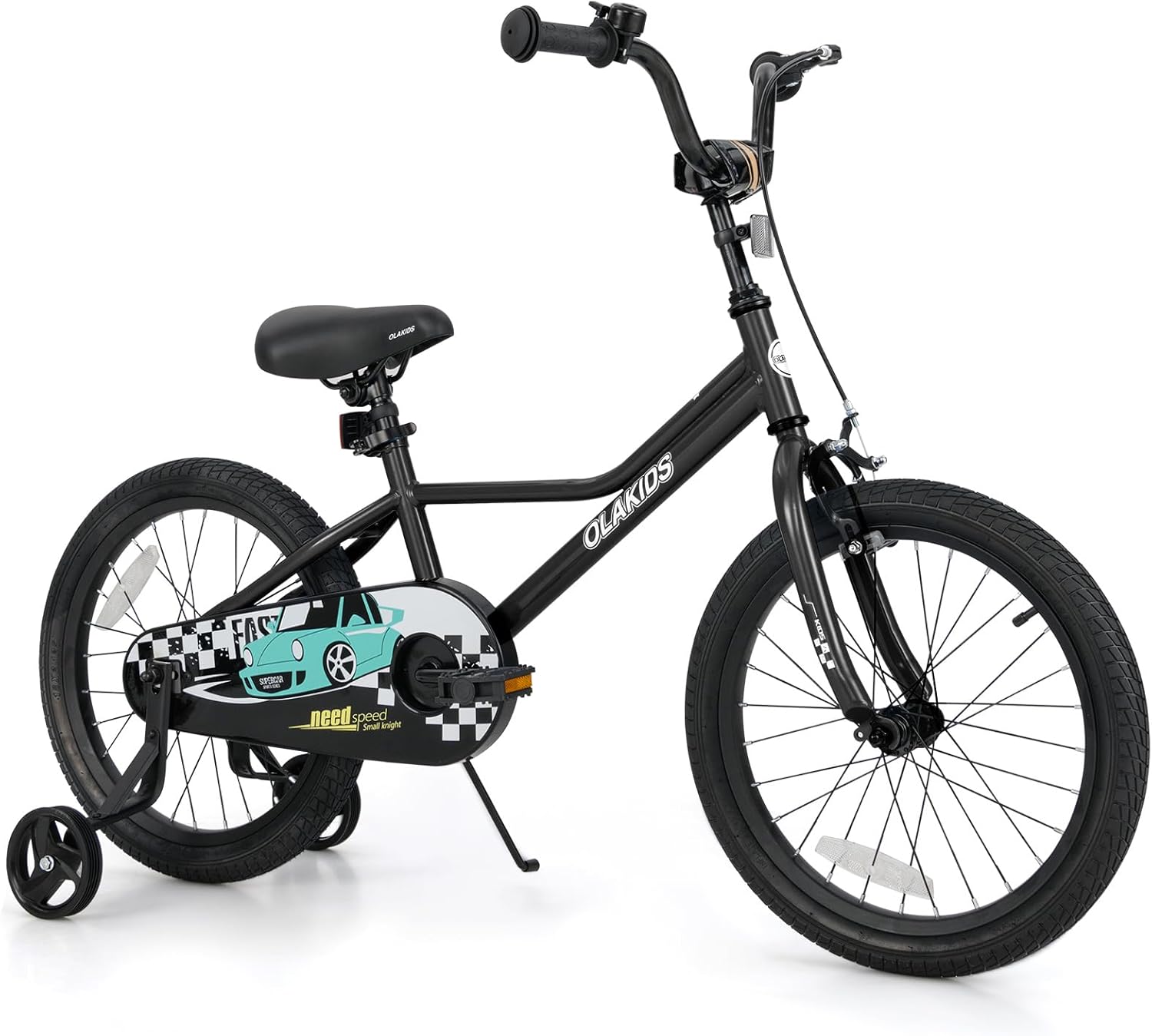 Olakids Kids Bike, 12 14 16 18 Inch Racing Car Themed Toddlers Bike