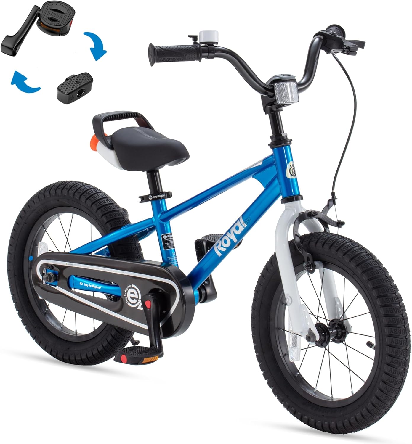 RoyalBaby EZ Kids Bike 12 14 16 18 20 Inch Balance Pedal 2-in-1 Training Bicycle
