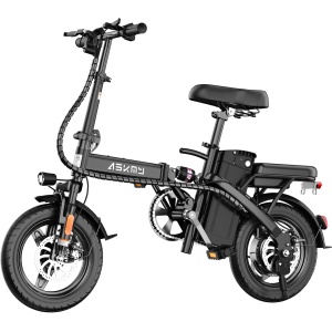 Foldable Electric Bike for Adults and Teens, 14" Mini E-Bike with 700W Peak