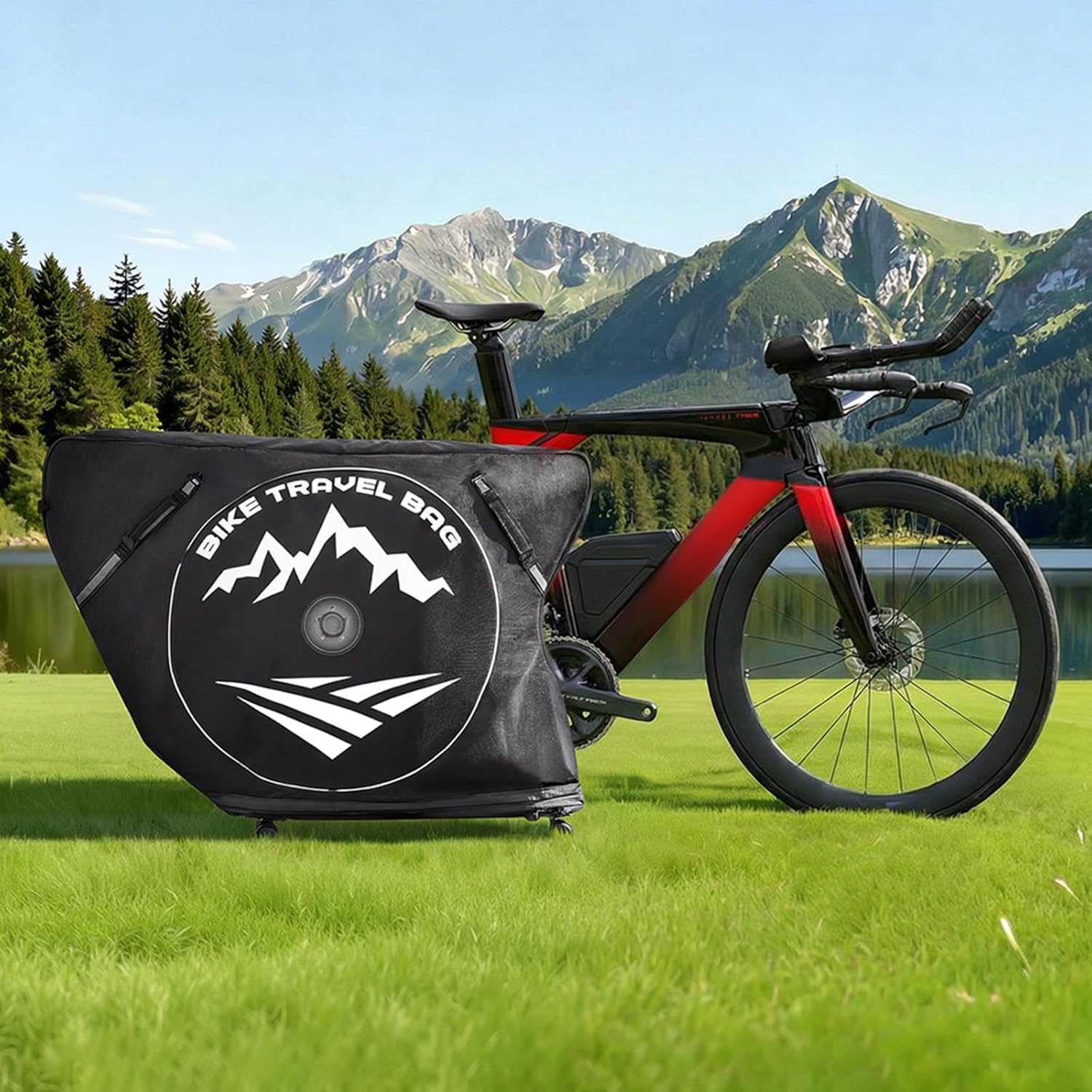 VEVOR Bike Travel Case, Transport Bicycle Storage Carry Bag, Bicycle Travel Bag - Image 8
