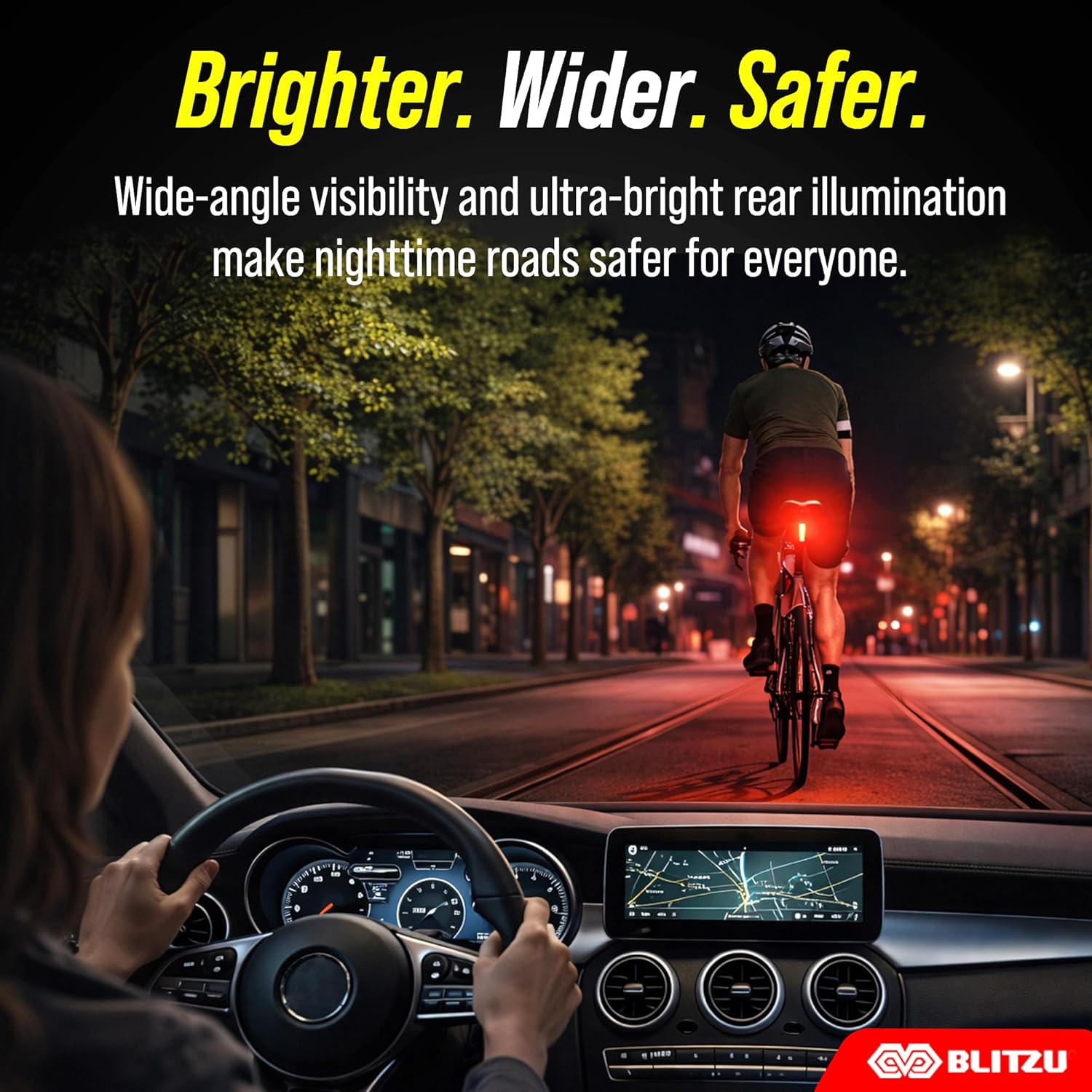 Bike Lights for Night Riding with Bell, Super Bright Bicycle Reflectors - Image 7