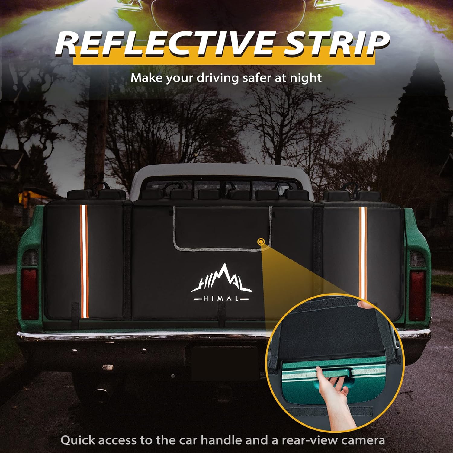 GoHimal Tailgate Pad Pro for Mountain Bike, Tailgate Bike Pads Up to 5 Off-Road - Image 4
