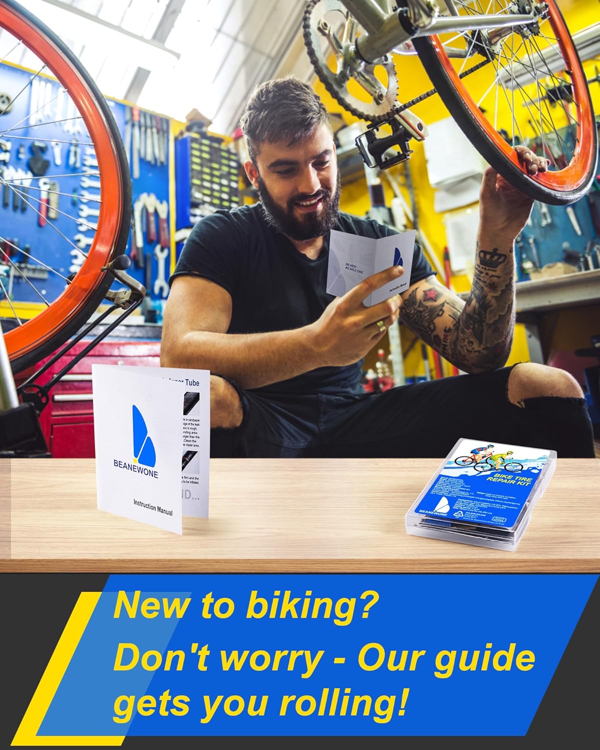 Bike Tire Repair Kit, Bicycle Inner Tube Patch Kit – Portable Case for Bicycle - Image 6