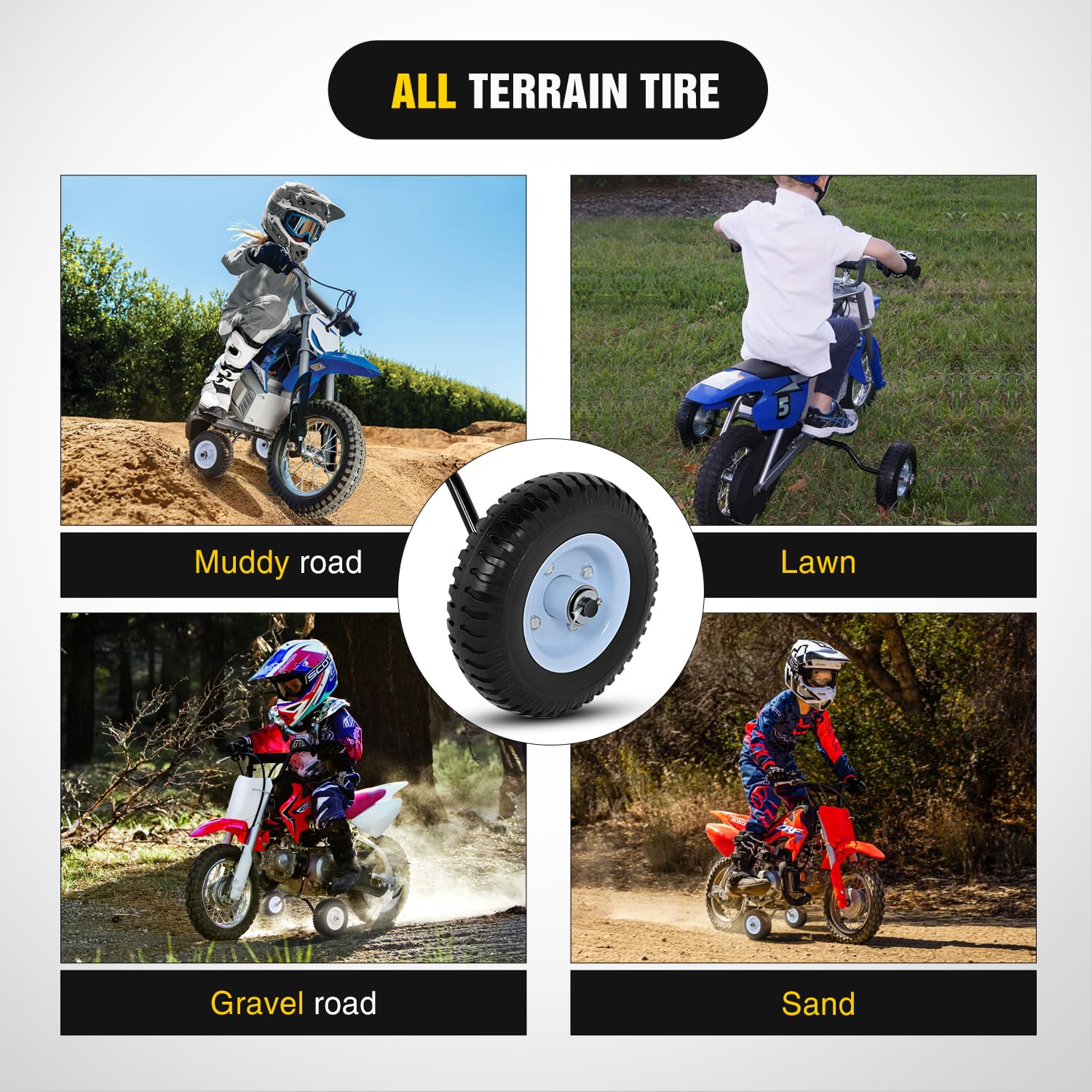 Nilight Dirt Bike Training Wheels Compatible with Razor MX125 MX350 MX400 MX500 - Image 6