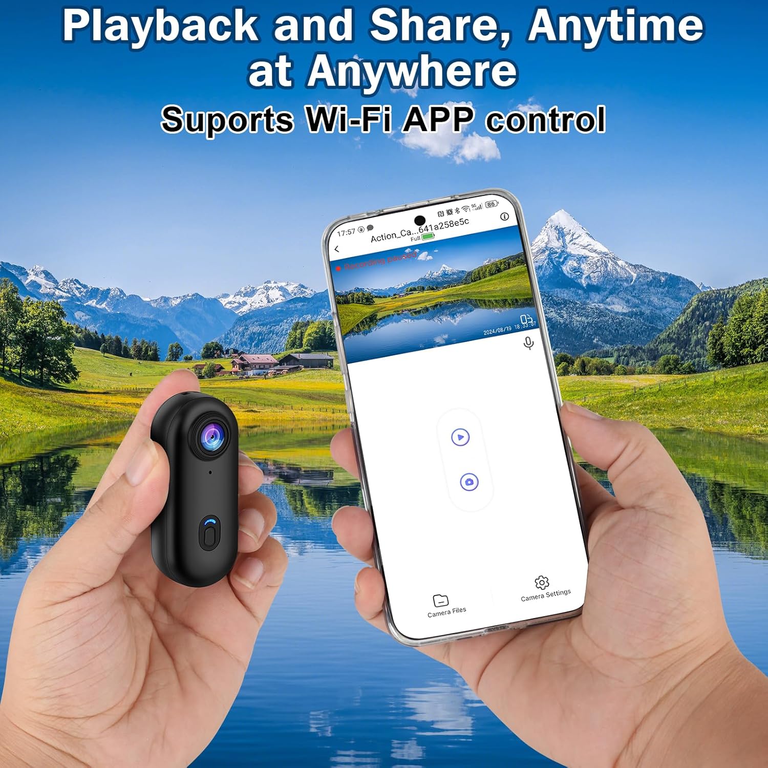 i3 4K Thumb Action Camera, Tiny Size, Mount Anywhere, Small Body Camera - Image 8