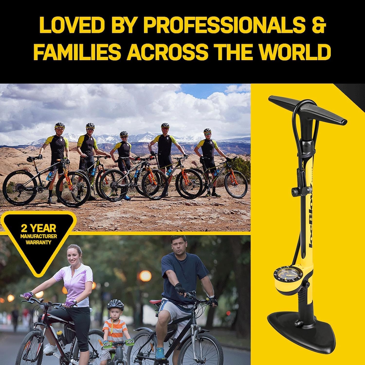 Topeak JoeBlow Sport III High-Pressure Bike Floor Pump – 160 PSI, Durable Steel - Image 8