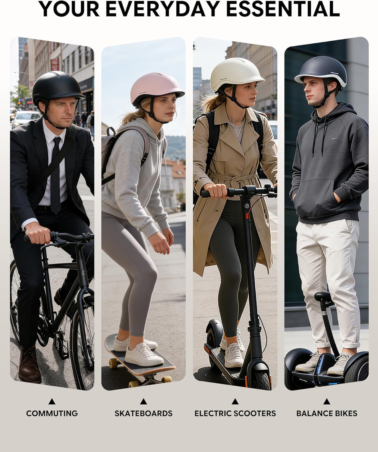 InnerKing Adult Bike Helmet, Adjustable Cycling Helmet for Men Women, Road Urban - Image 2