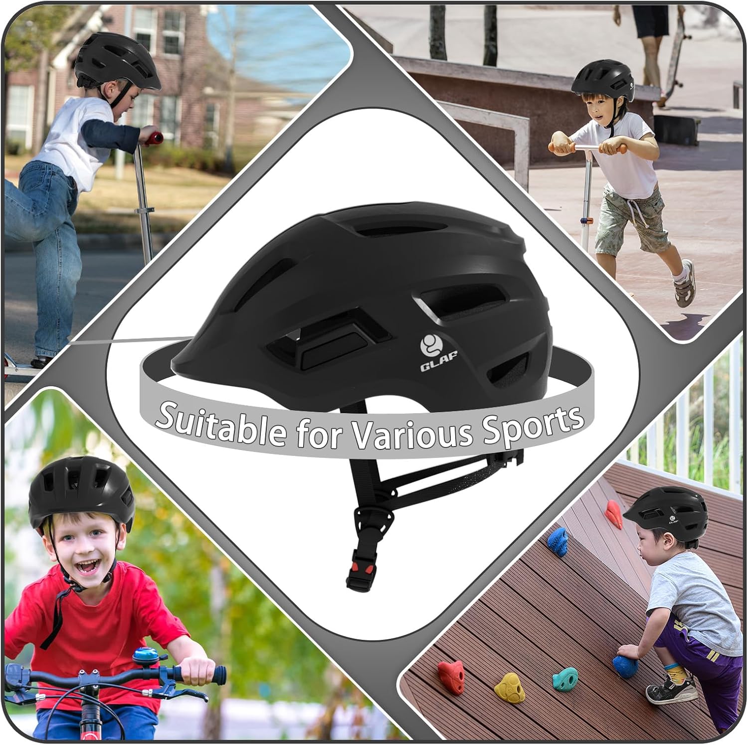 Glaf Baby Bike Helmet Infant Toddler Helmet Age 1-3 Kids Bike Helmet - Image 2