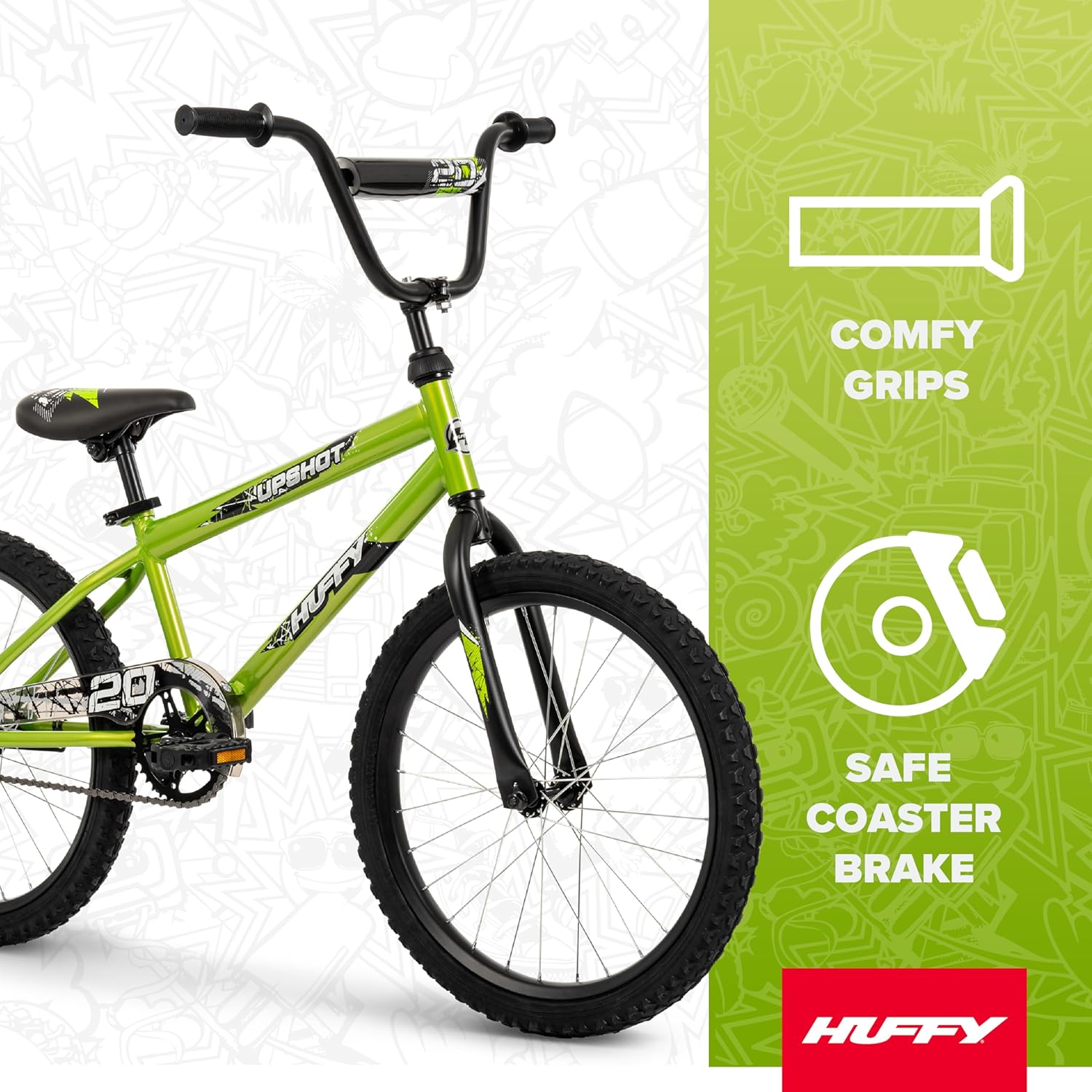 Huffy Upshot 12/16/20 Inch Boy's Bike for Kids, Multiple Color Options - Image 3