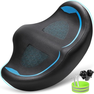 CDYWD Noseless Oversized Bike Seat for Men Women Comfort, Extra Wide Padded