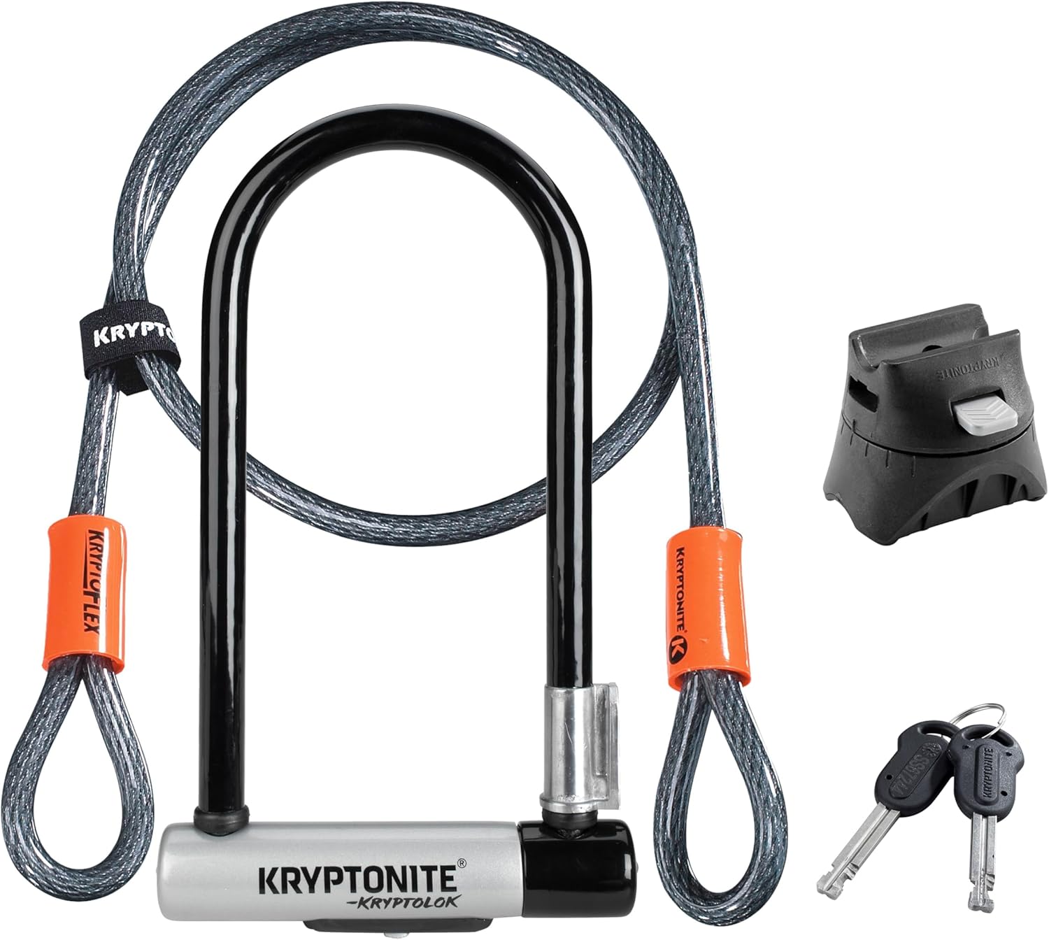 Kryptonite Kryptolok Standard 12.7mm U-Lock Bicycle Lock with FlexFrame-U