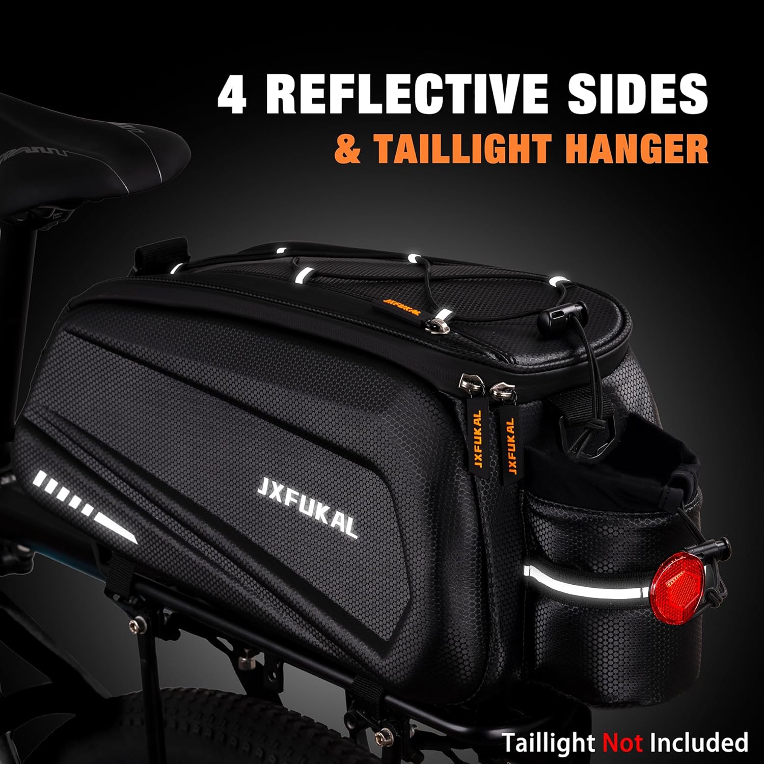 JXFUKAL Bike Bags for Bicycle Rear rack - 9.5L/17L/40L Hard Shell Waterproof - Image 5