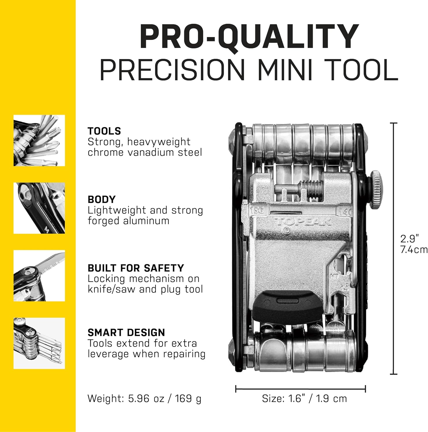 Topeak Mini PT30 Multi-Tool – 30-Function Pro-Quality Bike Repair Tool - Image 6