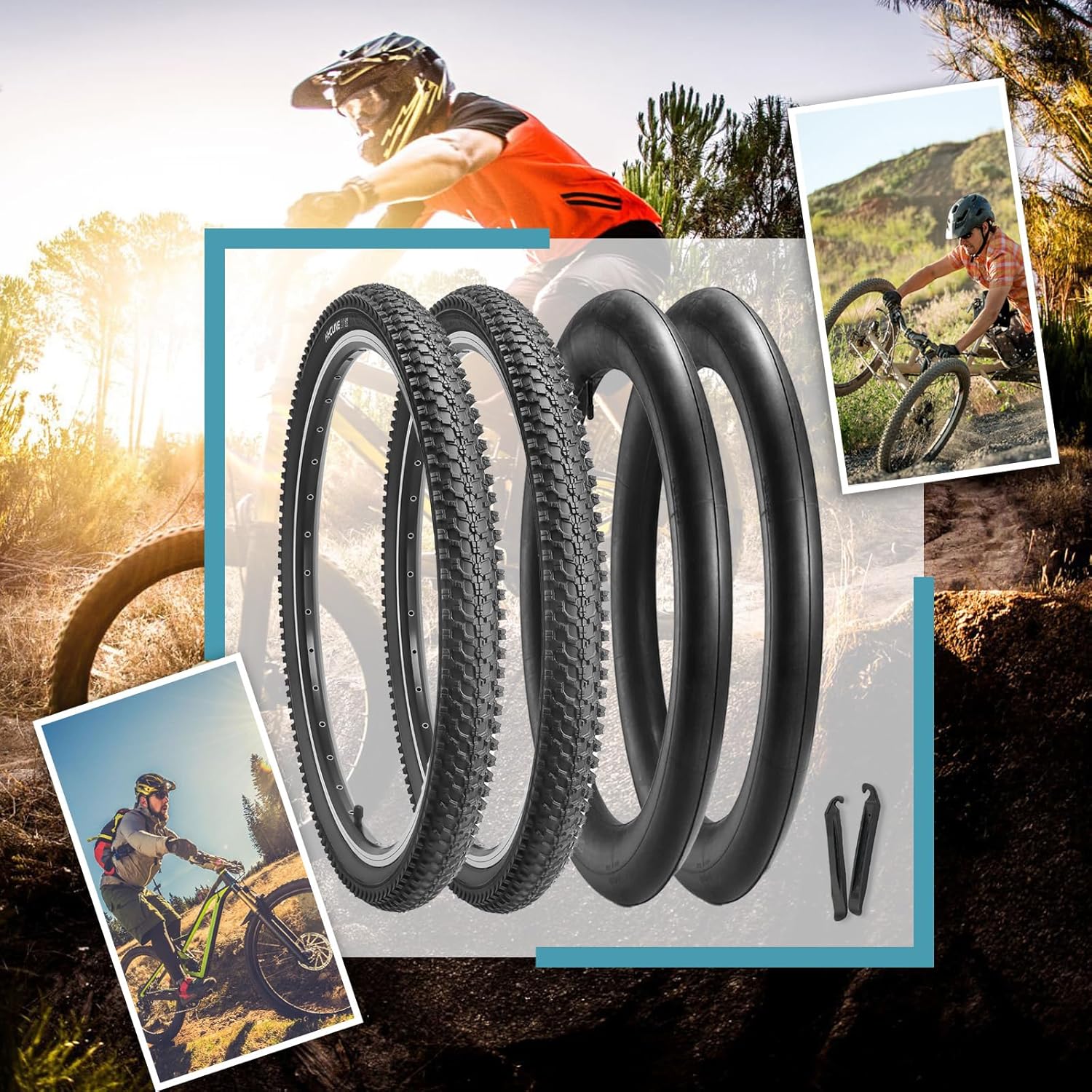 Hycline 2-Pack Mountain Bike Tires Set: 20/24/26/27.5-inch Folding Replacement - Image 7