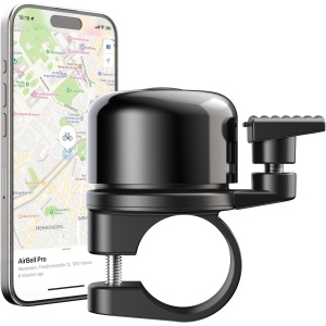 AirBell Pro Bicycle Bell with Integrated Tracker for Apple Find My Network